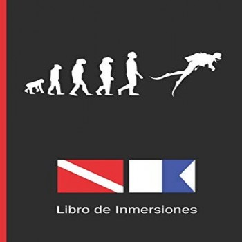 LIBRO DE INMERSIONES: DIVE LOG | CUADERNO DE REGISTRO DETALLADO PARA BUCEADORES | HASTA 120 INMERSIONES | SUBMARINISMO. BUCEO. Diseño Evolución.